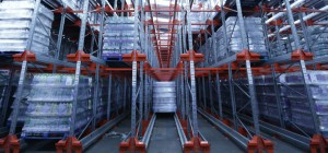 radio shuttle racking at food and drink warehouse, Perthshire, Scotland.